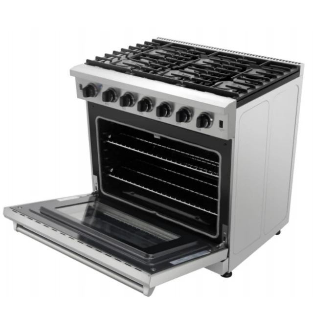 A gas oven for home use