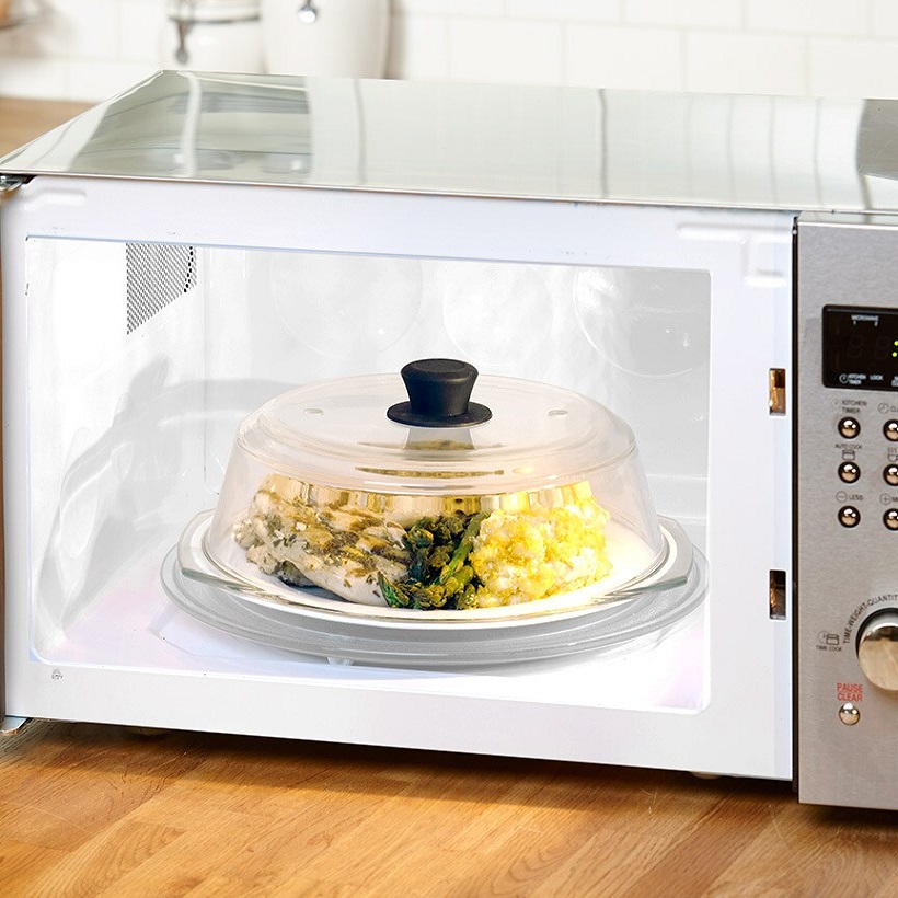 how long can glass be in the microwave