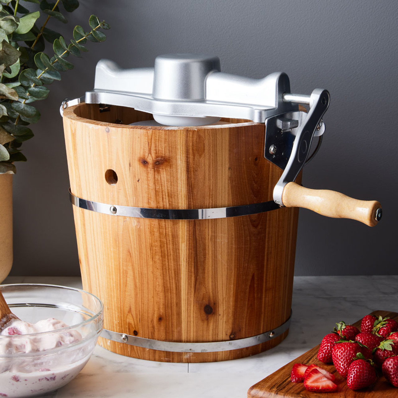 old fashioned ice cream maker