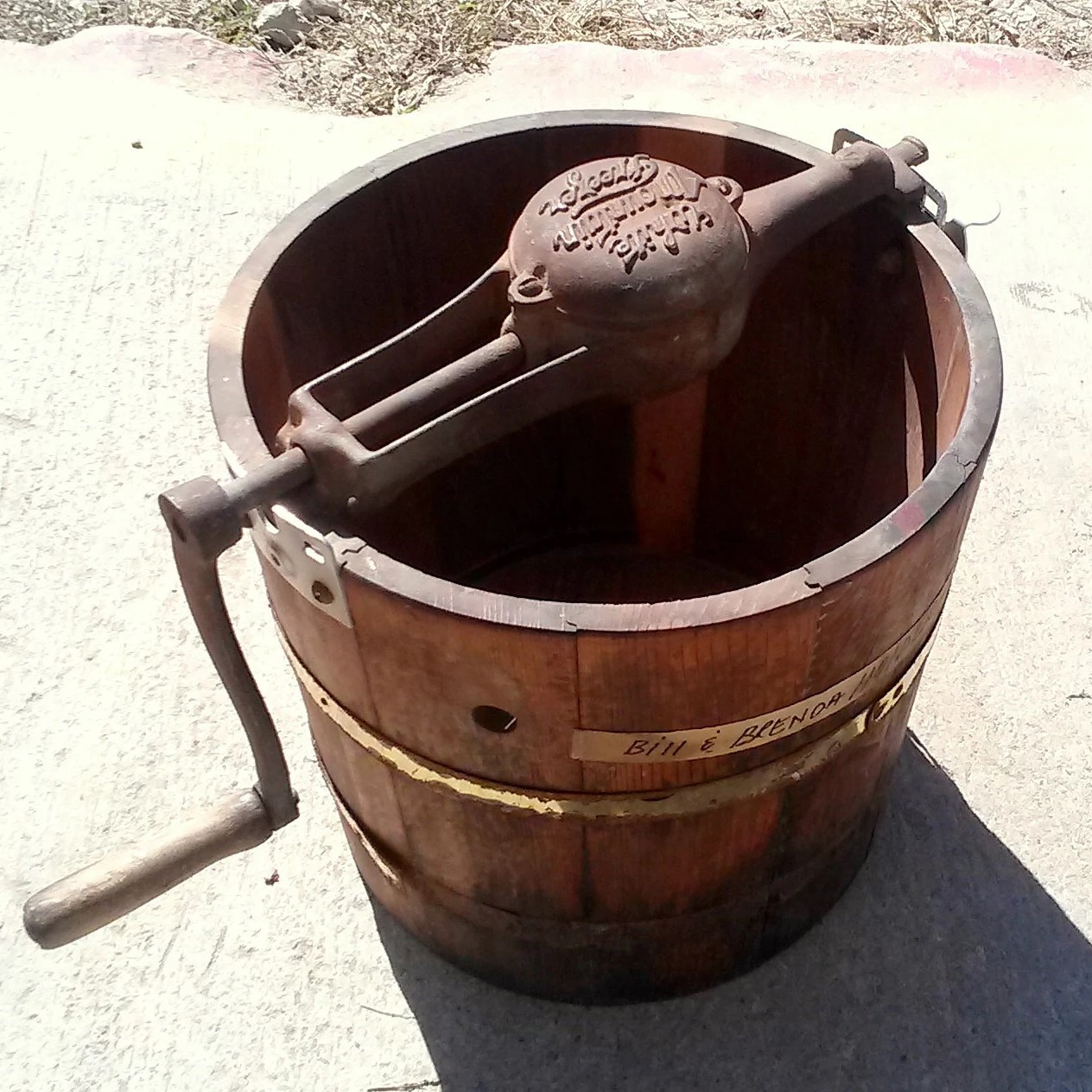 vintage ice cream maker